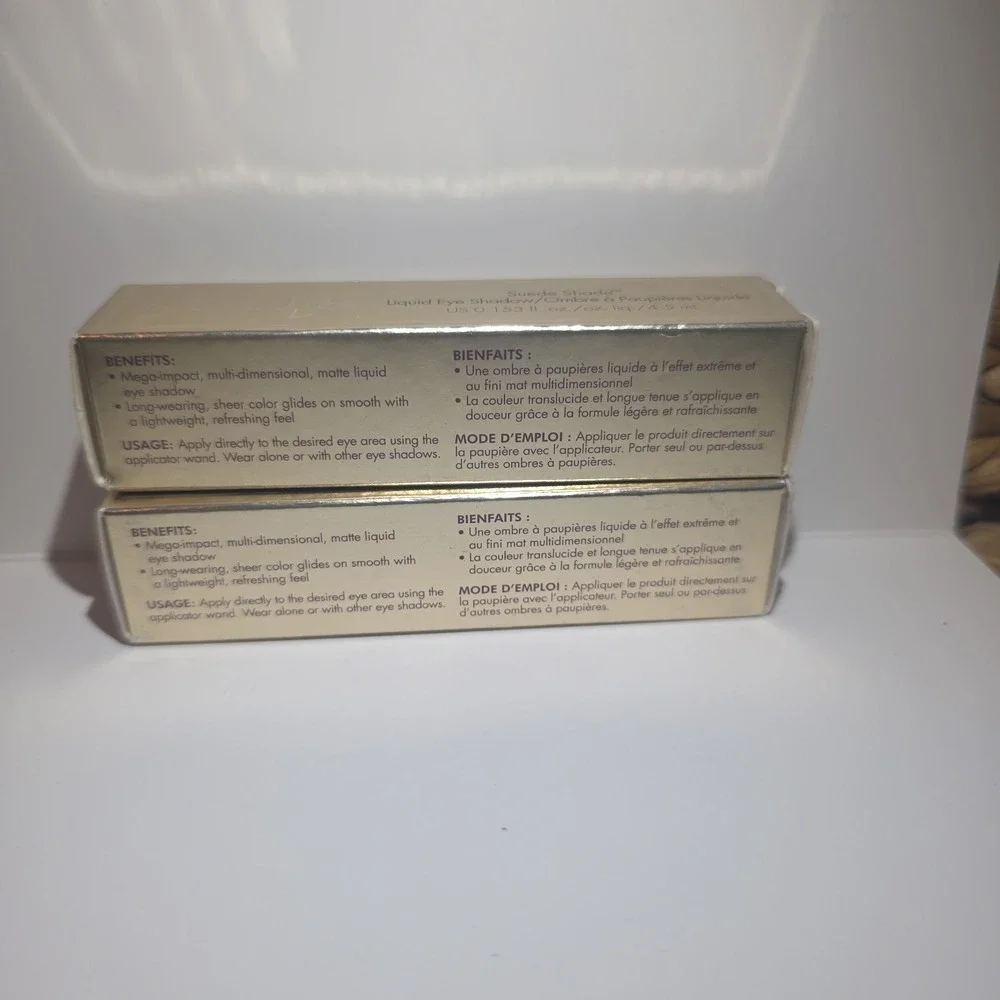 STILA Suede Shade Liquid Eye Shadow Sheer Terracotta Full Size NIB Set Of 2